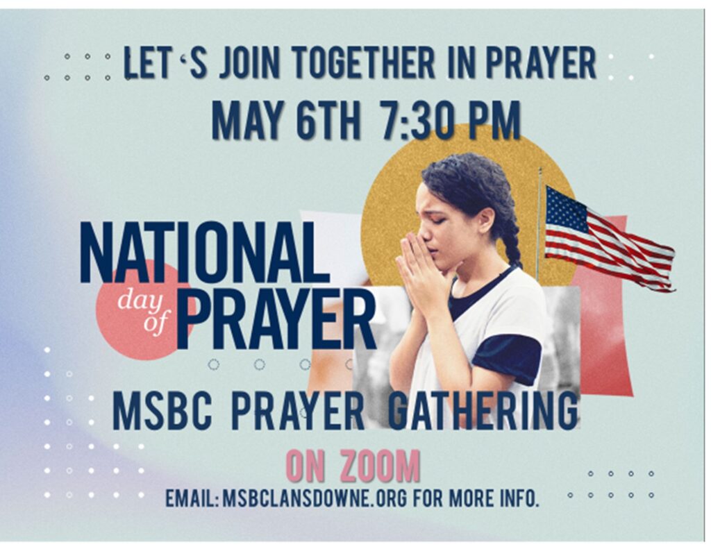 Prayer Gathering On The National Day of Prayer Mt. Sinai Baptist Church